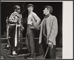 Melvin Stewart, Dudley Sutton, and Maxwell Shaw in the stage production The Hostage