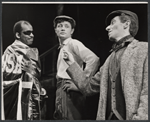 Melvin Stewart, Dudley Sutton, and Maxwell Shaw in the stage production The Hostage