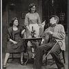 Avis Bunnage, Celia Salkeld, and Dudley Sutton in the stage production The Hostage