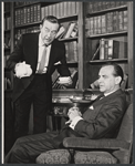 Ray Milland and unidentified in the stage production Hostile Witness