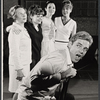 Sean Garrison [seated in foreground], Paula Trueman, Lee Lawson, Kathryn Hays and Betty Lester in rehearsal for the Boston tryout production of Hot September