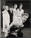 Sean Garrison [seated in foreground], Paula Trueman, Lee Lawson, Kathryn Hays and Betty Lester in rehearsal for the Boston tryout production of Hot September