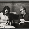 Sheila Sullivan and Sean Garrison in rehearsal for the Boston tryout production of Hot September