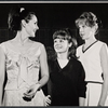 Kathryn Hays, Lee Lawson and Betty Lester in rehearsal for the the Boston tryout of the stage production Hot September