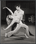 Lada Edmund Jr. and unidentified in rehearsal for the the Boston tryout of the stage production Hot September