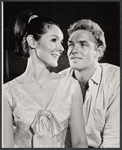 Kathryn Hays and Sean Garrison in rehearsal for the the Boston tryout of the stage production Hot September