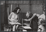 Sheila Sullivan, Sean Garrison and Betty Lester in rehearsal for the the Boston tryout of the stage production Hot September