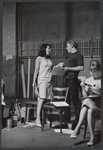 Sheila Sullivan, Sean Garrison and Betty Lester in rehearsal for the the Boston tryout of the stage production Hot September