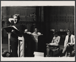 Sean Garrison, Betty Lester, John Stewart and unidentified others in rehearsal for the the Boston tryout of the stage production Hot September