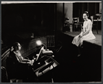 Kathryn Hays [right] and unidentified in rehearsal for the the Boston tryout of the stage production Hot September