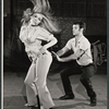 Lada Edmund Jr. and unidentified in rehearsal for the the Boston tryout of the stage production Hot September
