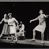 Lovelady Powell [at right], Eddie Bracken [center background facing camera], Sean Garrison [seated with back to camera] and unidentified others in the the Boston tryout of the stage production Hot September