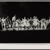 Lovelady Powell [fifth from left in foreground] and Eddie Bracken [sixth from left in foreground], Sheila Sullivan [center in white dress], Sean Garrison [center right in plaid shirt], John Stewart [fifth from right in tan jacket] and unidentified others in the the Boston tryout of the stage production Hot September