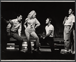 Lada Edmund Jr. [center] and unidentified others in the the Boston tryout of the stage production Hot September