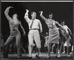 Lada Edmund Jr., Eddie Bracken and Lovelady Powell, and unidentified others in the Boston tryout production of Hot September