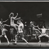 Lada Edmund Jr. [third from left aloft] and unidentified others in the Boston tryout production of Hot September