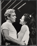 Sean Garrison and Sheila Sullivan in the the Boston tryout of the stage production Hot September