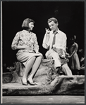 Lovelady Powell and Eddie Bracken in the the Boston tryout of the stage production Hot September