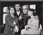 Onna White, Martin Charnin, Mary Rodgers and unidentified in rehearsal for the stage production Hot Spot