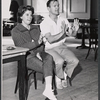 Onna White and unidentified in rehearsal for the stage production Hot Spot