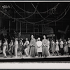 Arny Freeman [center in white jacket and turban] and ensemble in the stage production Hot Spot