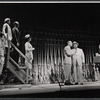 Howard Freeman [second from right], George Furth and unidentified others in the stage production Hot Spot