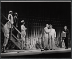 Howard Freeman [second from right], George Furth and unidentified others in the stage production Hot Spot