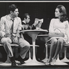 Tony Roberts and Marlyn Mason with unidentified performers in background in the stage production How Now Dow Jones