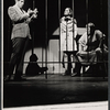 Tony Roberts, Marlyn Mason and unidentified performer in the stage production How Now Dow Jones