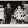 Marlyn Mason [far left], Rex Everhart [second from left], Tony Roberts [far right] and unidentified others in the stage production How Now Dow Jones