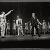 Tony Roberts [at left] and unidentified others in the stage production How Now Dow Jones