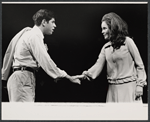 Tony Roberts and Marlyn Mason in the stage production How Now Dow Jones