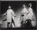 Robert Morse, Claudette Sutherland and Bonnie Scott in the stage production How to Succeed in Business Without Really Trying