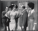 Charles Nelson Reilly, Virginia Martin, Paul Reed and Claudette Sutherland in the stage production How to Succeed in Business Without Really Trying