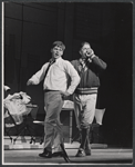 Robert Morse and Rudy Vallee in the stage production How to Succeed in Business Without Really Trying