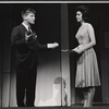 Rudy Vallee and Bonnie Scott in the stage production How to Succeed in Business Without Really Trying