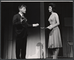 Rudy Vallee and Bonnie Scott in the stage production How to Succeed in Business Without Really Trying