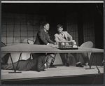 Charles Nelson Reilly, Rudy Vallee and Robert Morse in the stage production How to Succeed in Business Without Really Trying