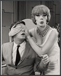 Robert Morse and Joy Claussen in the stage production How to Succeed in Business Without Really Trying