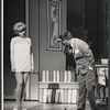 Joy Claussen and Robert Morse in the stage production How to Succeed in Business Without Really Trying
