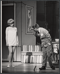 Joy Claussen and Robert Morse in the stage production How to Succeed in Business Without Really Trying
