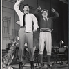 Darryl Hickman and Rudy Vallee in the stage production How to Succeed in Business Without Really Trying