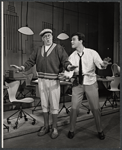 Rudy Vallee and Darryl Hickman in the stage production How to Succeed in Business Without Really Trying