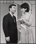 Darryl Hickman and Michele Lee in the stage production How to Succeed in Business Without Really Trying