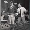 Rudy Vallee and Darryl Hickman in the stage production How to Succeed in Business Without Really Trying