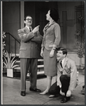 Dick Kallman [right] and unidentified others in the stage production How to Succeed in Business Without Really Trying