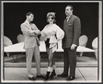 Dick Kallman, Maureen Arthur and Willard Waterman in the stage production How to Succeed in Business Without Really Trying