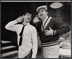 Dick Kallman and Willard Waterman in the stage production How to Succeed in Business Without Really Trying