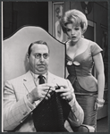 Willard Waterman and Maureen Arthur in the stage production How to Succeed in Business Without Really Trying