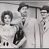 Maureen Arthur, Willard Waterman and William Major in the stage production How to Succeed in Business Without Really Trying